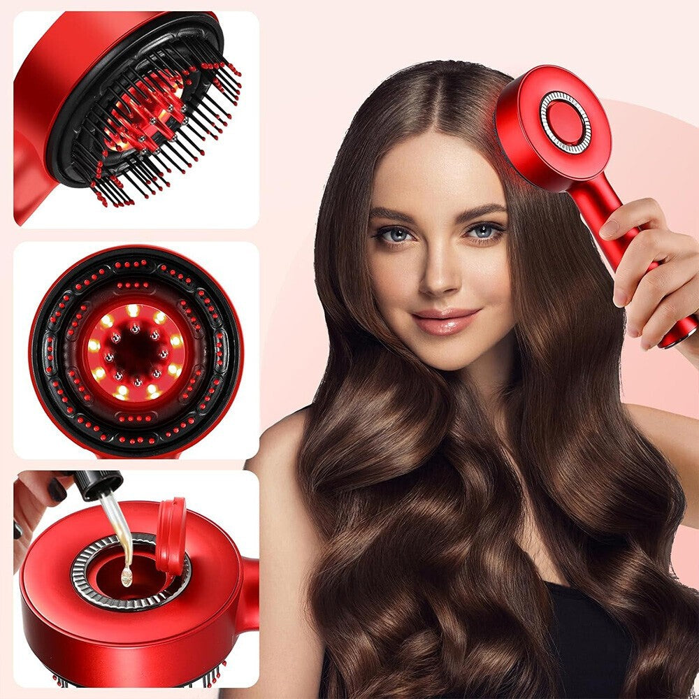 Electric Vibration Massage Comb Red Light Therapy Hair Growth Massage Scalp Brus