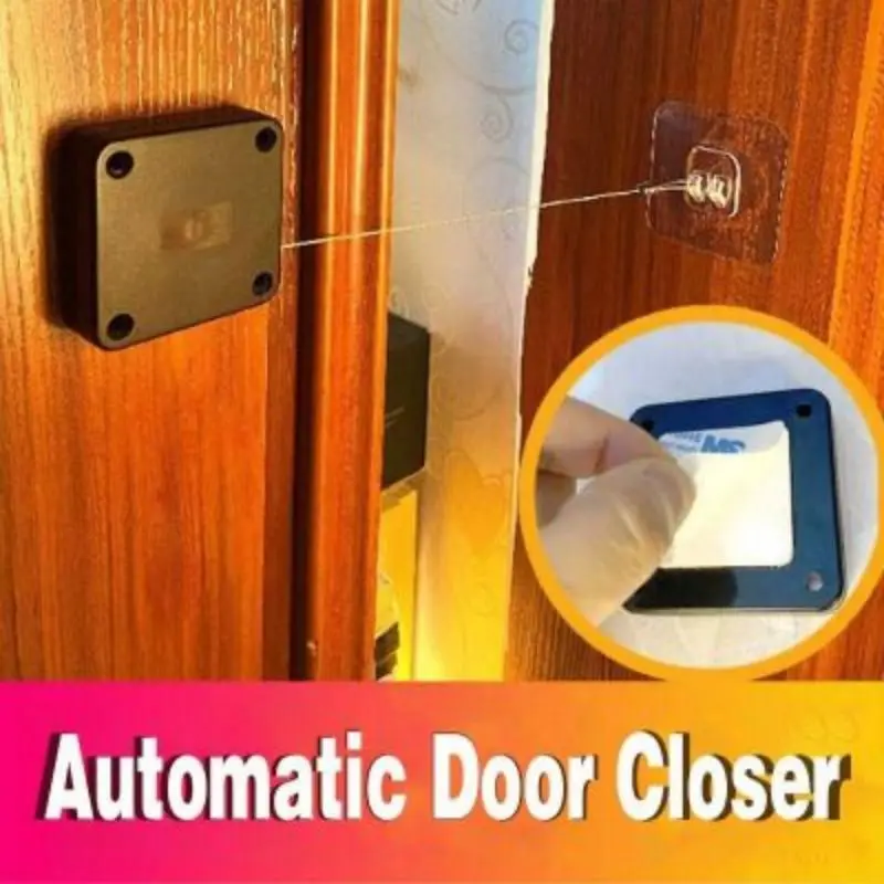 Transform Your Space with the Innovative Automatic Sensor Door Closer - Effortless Operation, Fully Adjustable, and No Punching Required!
